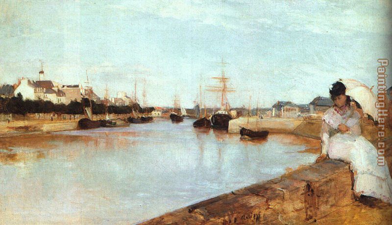 The Harbor at Lorient painting - Berthe Morisot The Harbor at Lorient art painting